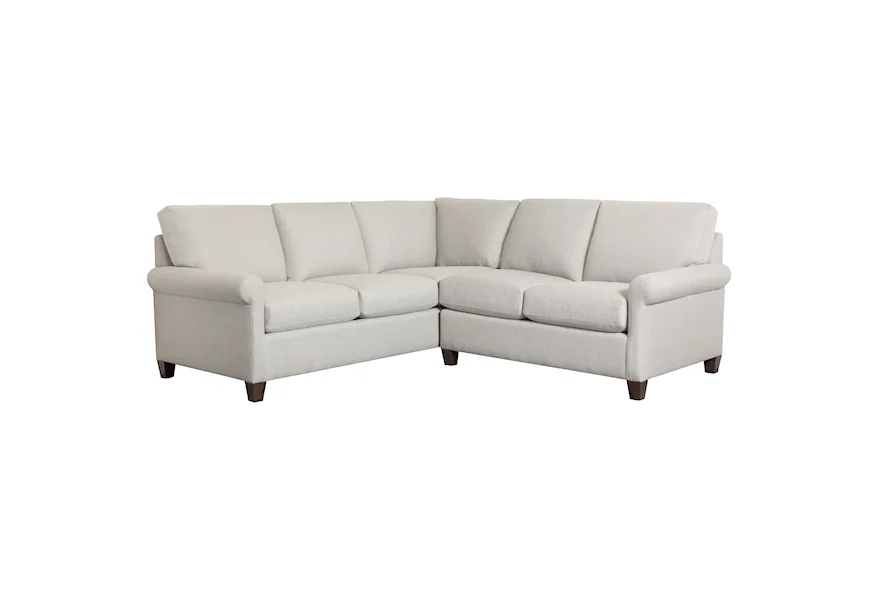Spencer Left-Facing 2-Piece Sectional by Bassett at Esprit Decor Home Furnishings